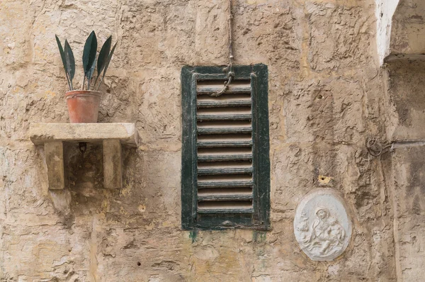 Stillleben an der Wand, malta — Stockfoto