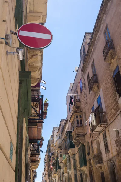 Street of Valletta, capital of island Malta — Stock Photo, Image