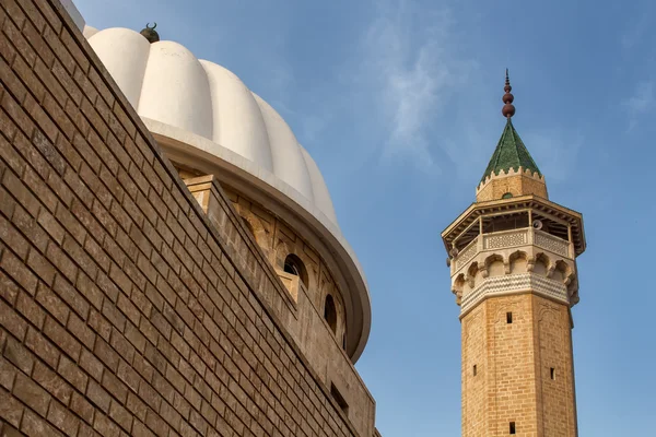 Minaret and dome, Great Mosque in Monastir, Tunisia — Stock Photo, Image