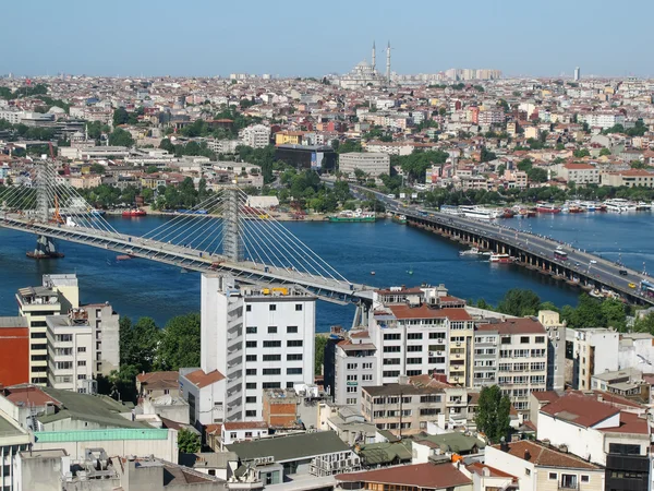 Πόλη Κωνσταντινούπολη θέα από τον πύργο του Γαλατά — Φωτογραφία Αρχείου