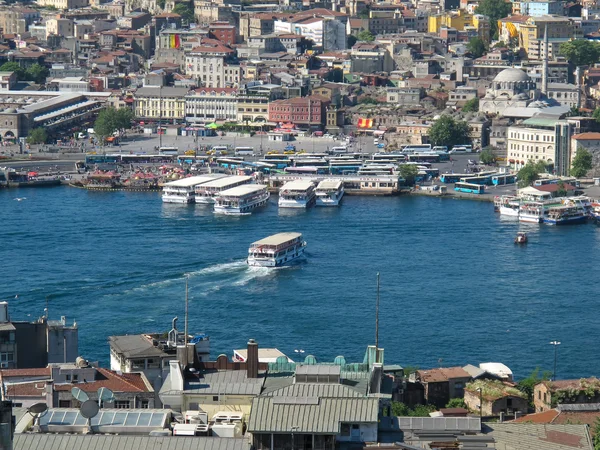 Widok na Stambuł miasto z wieży Galata — Zdjęcie stockowe