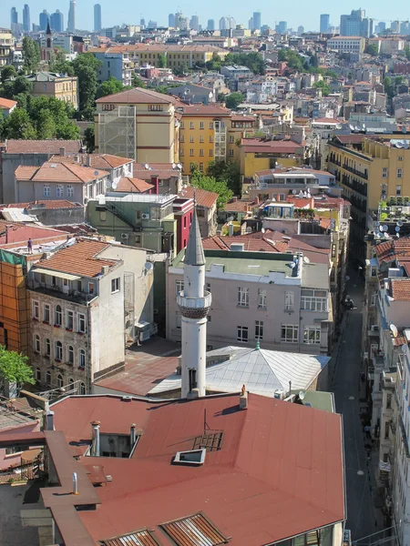Vista de la ciudad de Estambul desde la Torre Galata — Foto de Stock