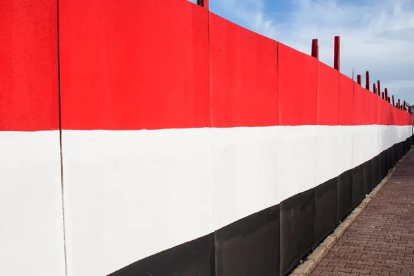 Fence with egyptian flag
