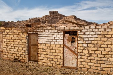 Mısır çölde bedevi evler