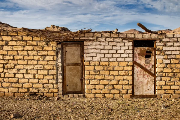 Casas de beduínos no deserto, Egito — Fotografia de Stock