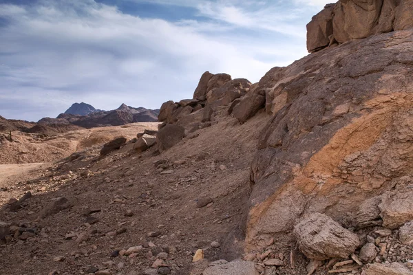 Colinas rocosas en el desierto en Egipto Imagen De Stock