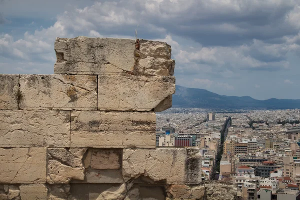 Athènes vue sur la ville depuis l'Acropole — Photo