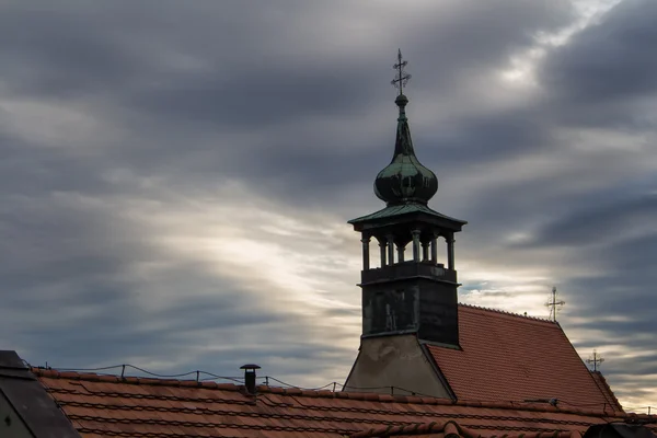 Silhouette of a Church — Stock Photo, Image