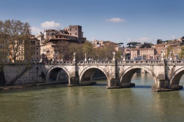 Ne zaman köprü üzerinden Tiber Nehri, Roma, İtalya