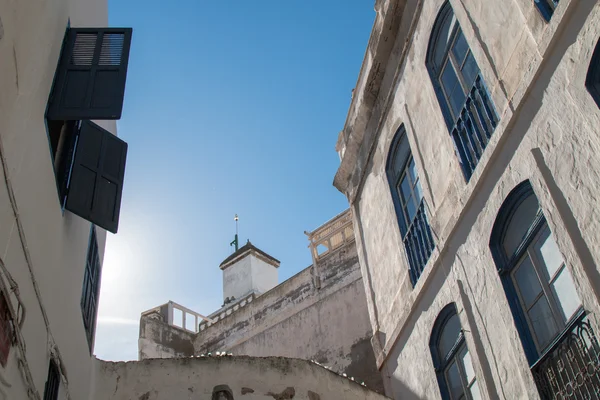 Maisons et minaret d'une mosquée, Maroc — Photo