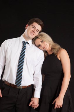 Aşk içinde romantik bir çift.