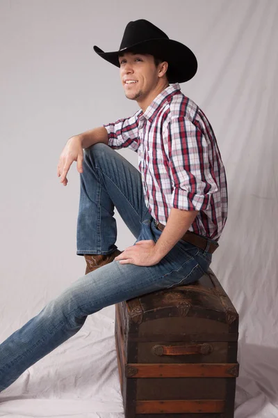 Cowboy Hat Sitting Resting —  Fotos de Stock