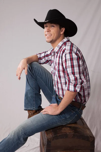 Cowboy Hat Sitting Resting — Foto de Stock