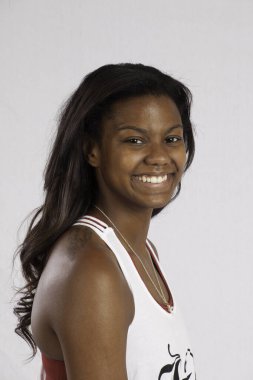 Gülümseyen Mutlu Siyah Kadın