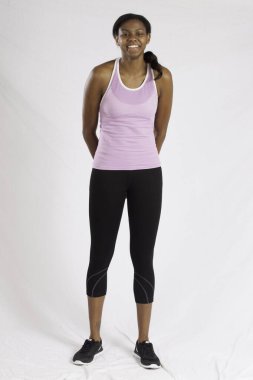 Gülümseyen Mutlu Siyah Kadın