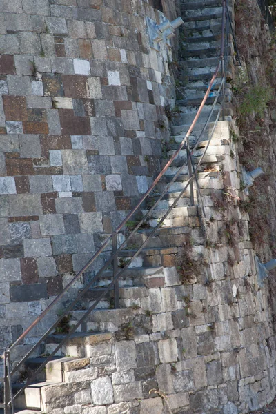 Escaleras Piedra Aire Libre Subiendo — Foto de Stock