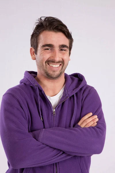 Handsome Man Big Smile — Stock Photo, Image