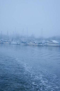 Yelkenliler sabah sisli demirledi