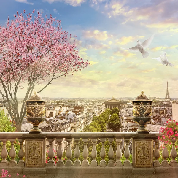 Panorama von Paris Stockbild