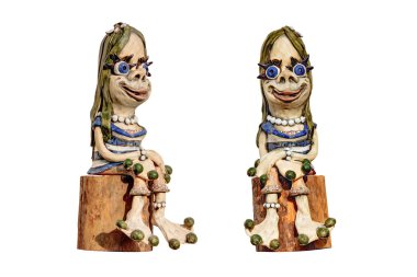 Bahçe şekil kadın gnome
