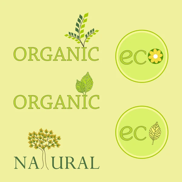 Eco natuurlijke — Stockvector