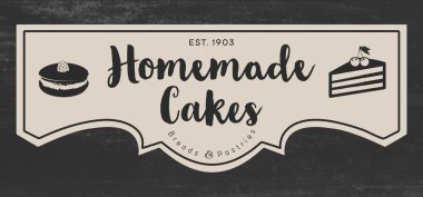 Kahve barı, ekmek fırınları için iş işareti. 