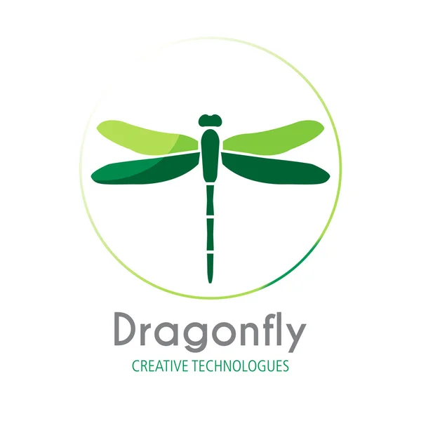 Plantilla de signo de negocio Fragonfly — Vector de stock