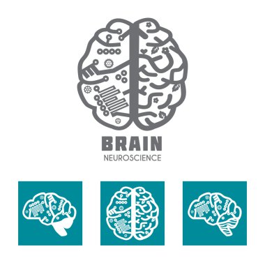 Brain sign design template for Neuroscience & Medicine.