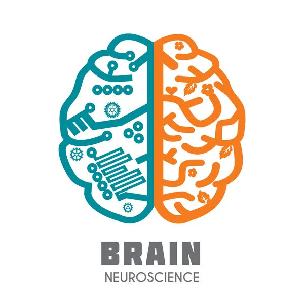 Brain sign design template for Neuroscience & Medicine.