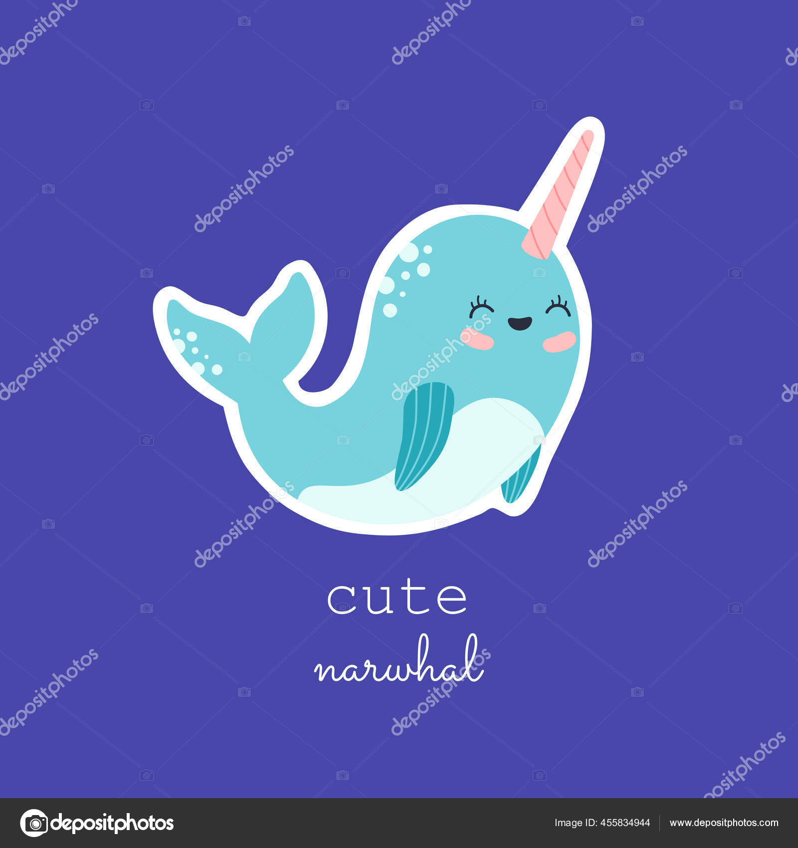 Cute Kawaii Laughs Sticker