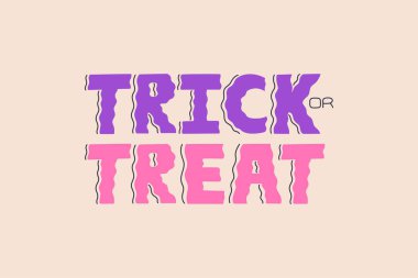 Cadılar Bayramı el yazısıyla yazılmış bir mesaj. Korkunç sonbahar el yazısı tipografi alıntısı. Şirin vektör ilham verici slogan tasarımı. Açık arkaplanda davetiye ya da kutlama partisi kartı çizimi