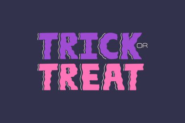 Cadılar Bayramı 'nda el yazısıyla yazılmış komik bir mesaj. Korkunç el çizimi tipografi alıntısı. Şirin vektör ilham sloganı ya da ifadesi. Siyah arka planda davetiye ya da kutlama partisi kartı çizimi