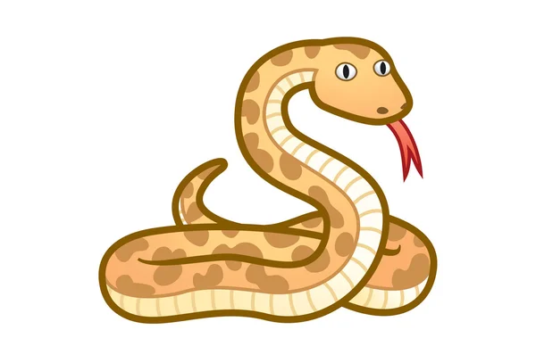 Serpente bruno Grafiche Vettoriali