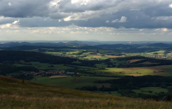 Hermoso paisaje al atardecer en fulda en hesse alemania —  Fotos de Stock
