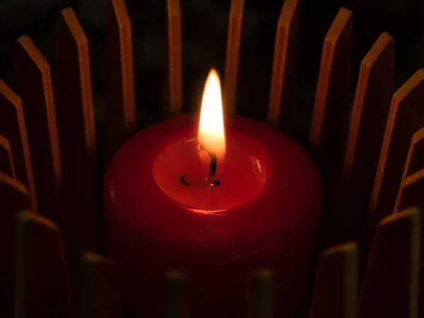 Decoração de Natal acolhedora no inverno na alemanha, espaço de cópia — Fotografia de Stock