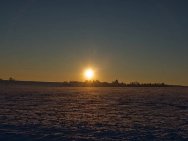 Kışın Krippendorf 'ta kar yağarken perşembe günü
