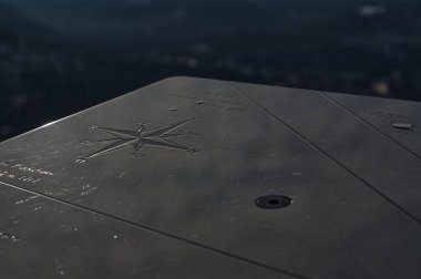 Jena 'daki Jenzig' e yakın çekim işareti.