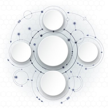 Soyut molekülleri teknoloji bağlantı arka plan