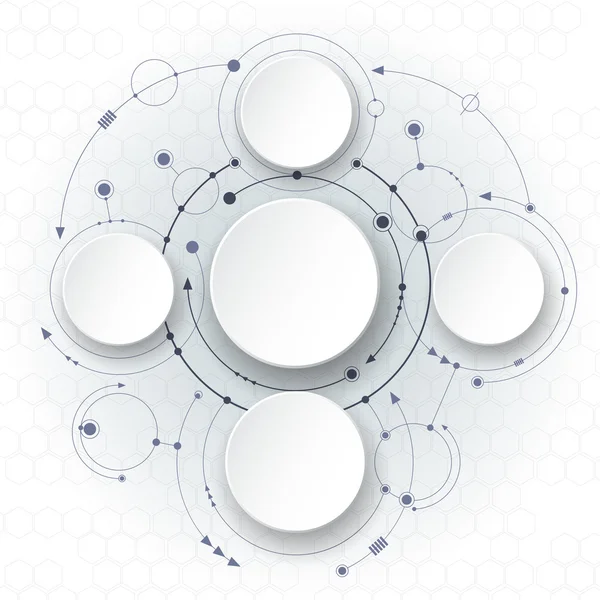 Soyut molekülleri teknoloji bağlantı arka plan