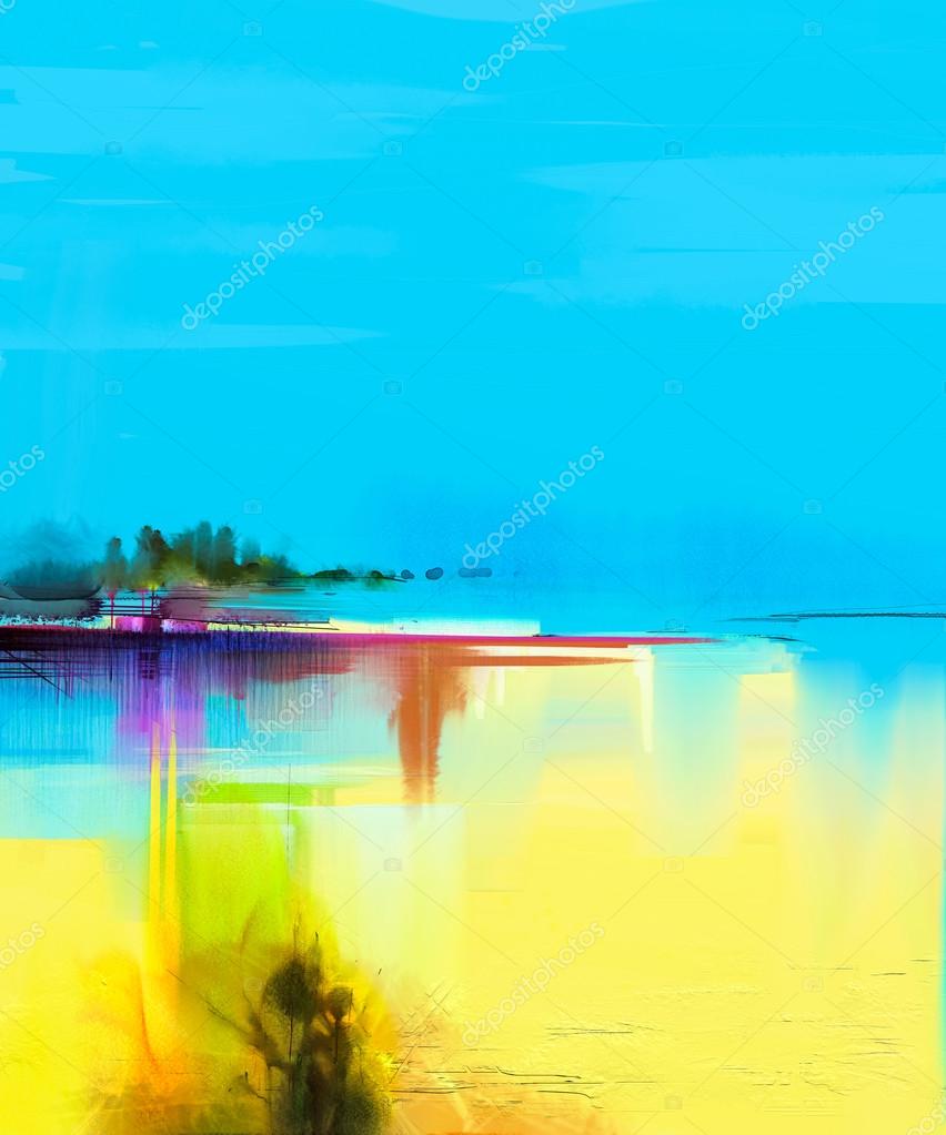 Peinture A L Huile Abstraite Coloree Paysage Sur Toile Image Libre De Droit Par Nongkran Ch C Peinture A L Huile Abstraite Coloree Paysage Sur Toile Image Libre De Droit Par Nongkran Ch C