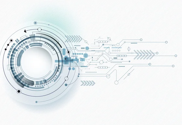 Illustrazione vettoriale Circuito astratto futuristico — Vettoriale Stock