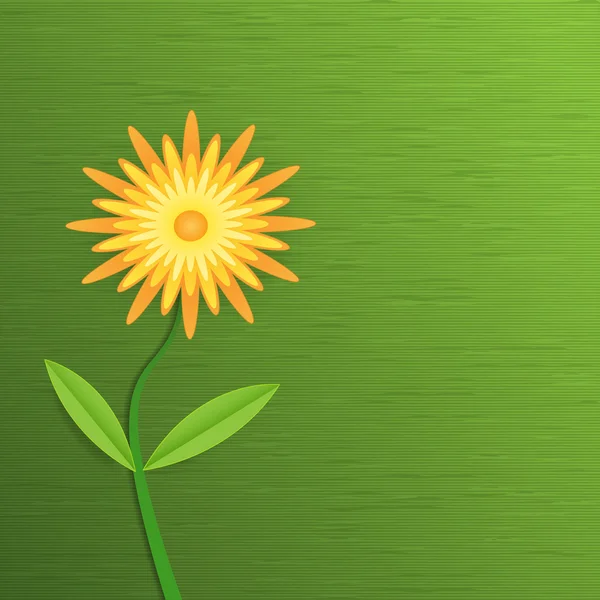 Gerbera paper flower.Spring card — Stock Vector