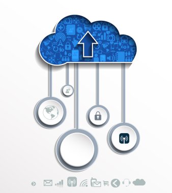 bulut .cloud için sosyal ağ arka plan barındırma upload.