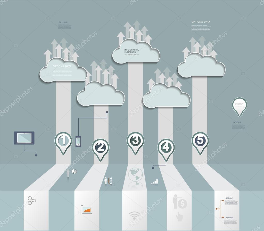 Cloud Hosting.Cloud Computing concept