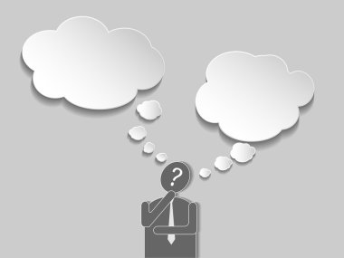 işadamı ile konuşma bubble.concept tercih düşünüyorum.