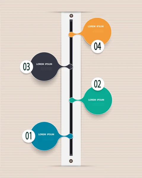 Інфографіка Шаблон часової лінії. Покрокові параметри номеру. можна використовувати компонування робочого процесу, діаграму, веб-дизайн . — стоковий вектор