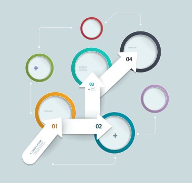 Infographic adım şablon,-ebilmek var olmak kullanılmış-infographics, numara ed afiş, grafik Web sitesi düzeni için