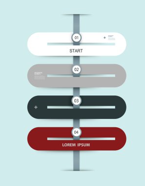 Sadece Infographic adım şablon,-ebilmek var olmak kullanılmış-infographics, numara afiş, grafik Web sitesi düzeni için