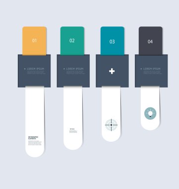 En az Infographic öğeleri adım adım şablon design.can tarafından kullanılması için Infographics, numara afiş, grafik Web sitesi düzeni için