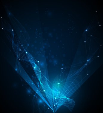 Soyut fütüristik - moleküller teknolojik altyapı.